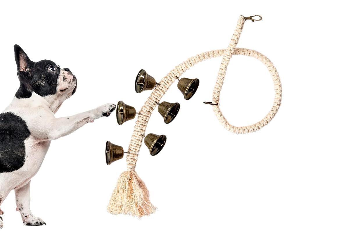 Dog Doorbell With 6 Extra Loud Bells Adjustable Doorbell Hanging Rope For Dog Training
