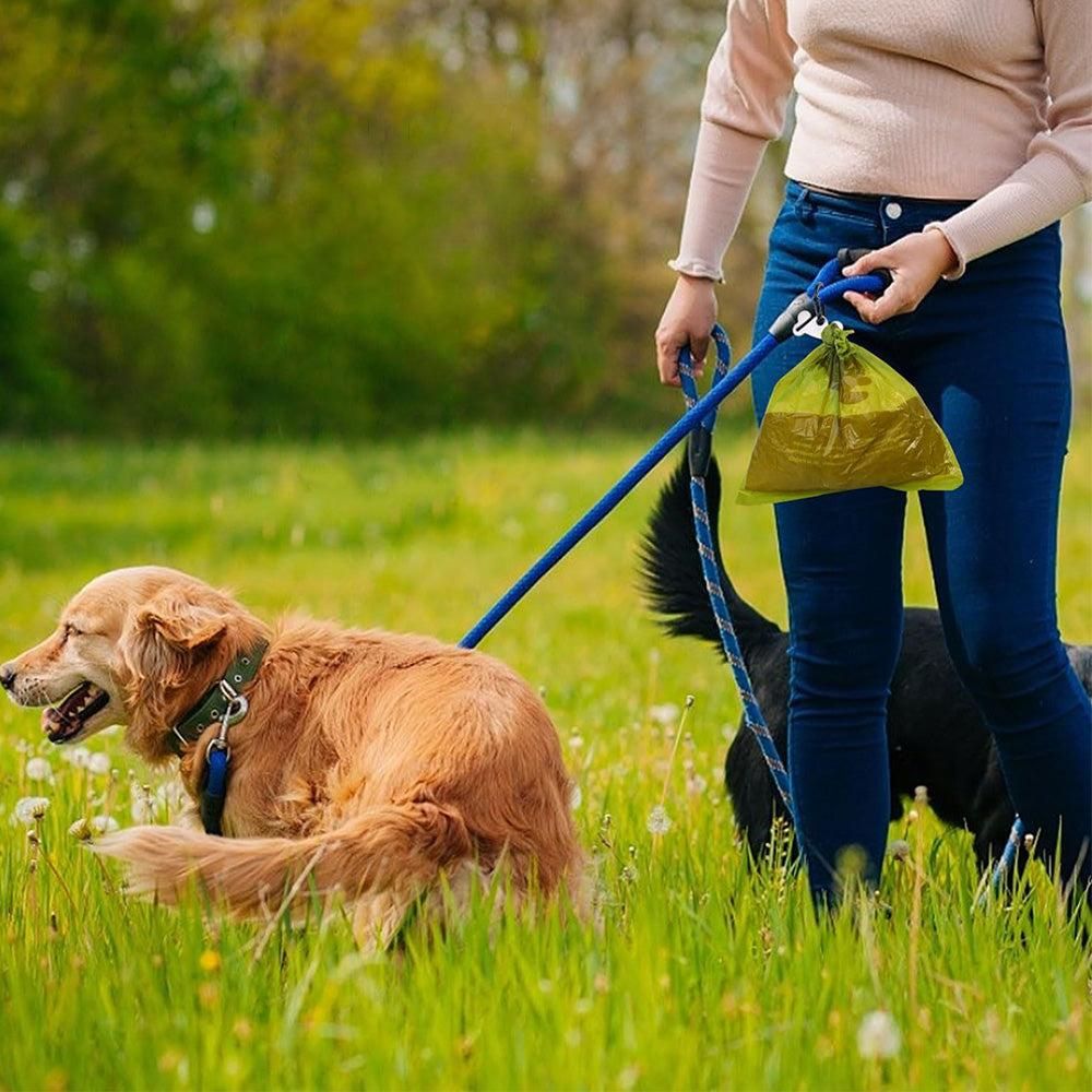 2PCS Metal Dog Poop Bag Holder Clips - Hands-Free Leash Attachment