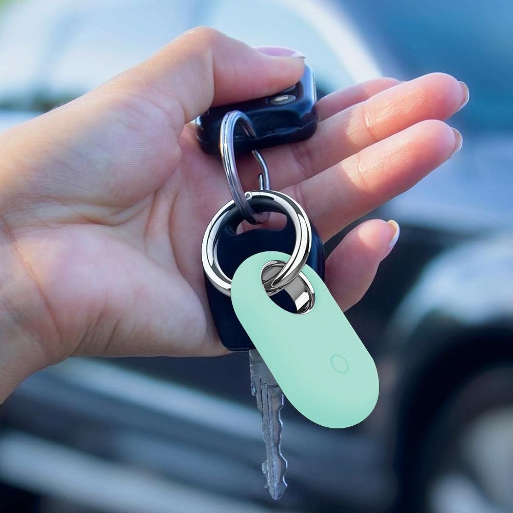 4Pcs Compatible with Samsung Galaxy SmartTag2 Silicone Case All-Round Protection Smarttag2 Holder with Keychain Style 3