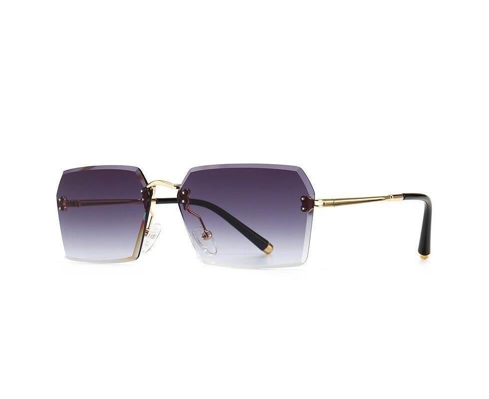 Fashion Rimless Sunglasses Women Luxury Brand Sun Glasses Female Eyewear Square Retro Lens UV400 Men Glasses