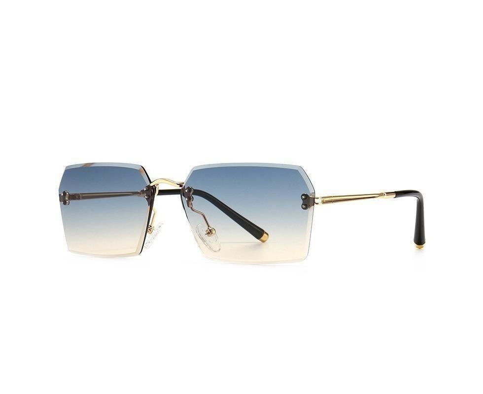 Fashion Rimless Sunglasses Women Luxury Brand Sun Glasses Female Eyewear Square Retro Lens UV400 Men Glasses
