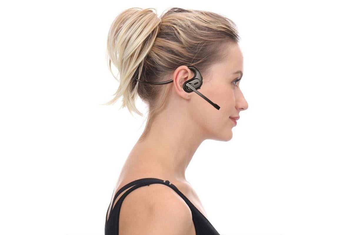 Bluetooth 5.3 Open Ear Headphones With Removable Mic Wireless Headset