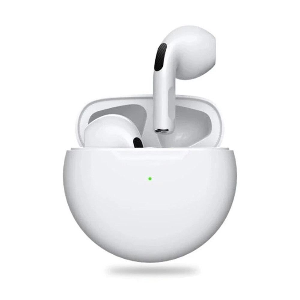 Smartphone Compatible Wireless Earbuds with Charging Case White