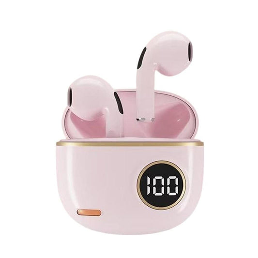 Wireless Bluetooth In-Ear Earbuds with Charging Case for Daily Use Pink