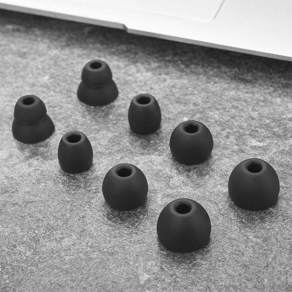16Pcs Silicone Earbud Tips Compatible with Beats Powerbeats Pro Beats Flex and Beats X Black