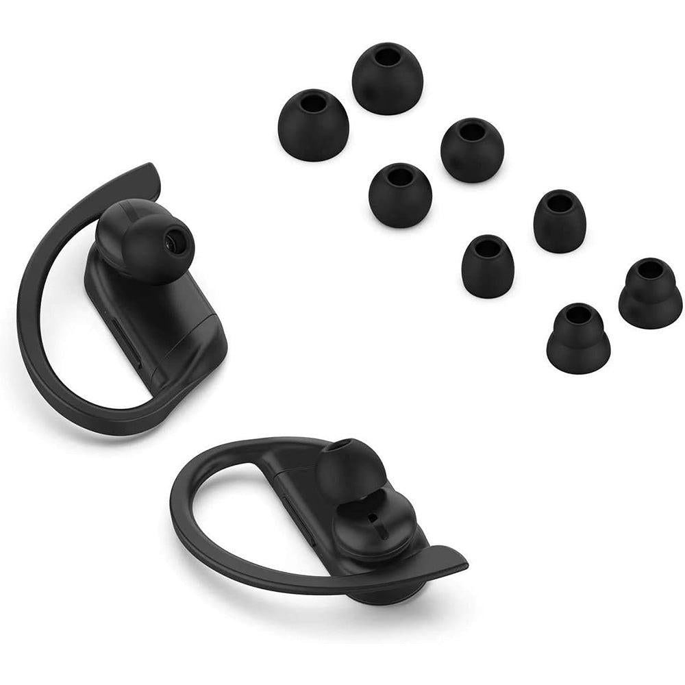 16Pcs Silicone Earbud Tips Compatible with Beats Powerbeats Pro Beats Flex and Beats X Black