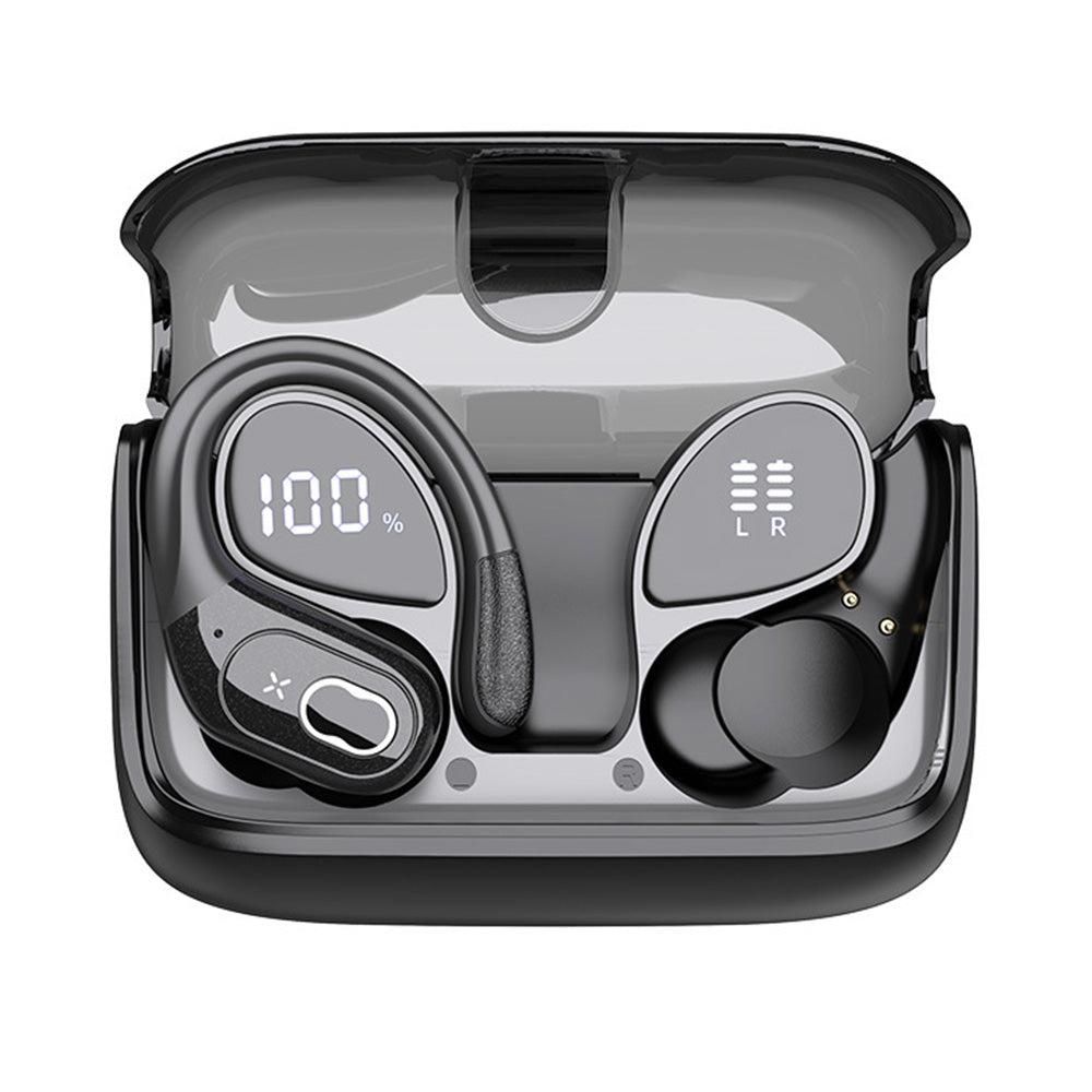 Wireless Bluetooth 5.4 Over-Ear Earbuds IPX5 Waterproof for Sports White
