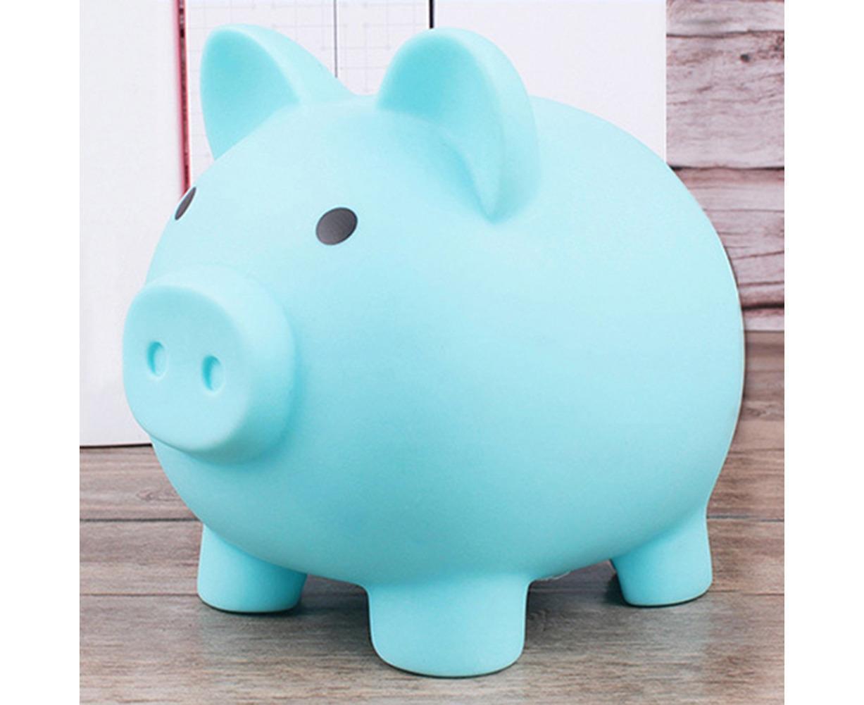 Christmas Cartoon Pig Shaped Money Saving Box Bank Coins Storage Case Home Decor-Yellow L
