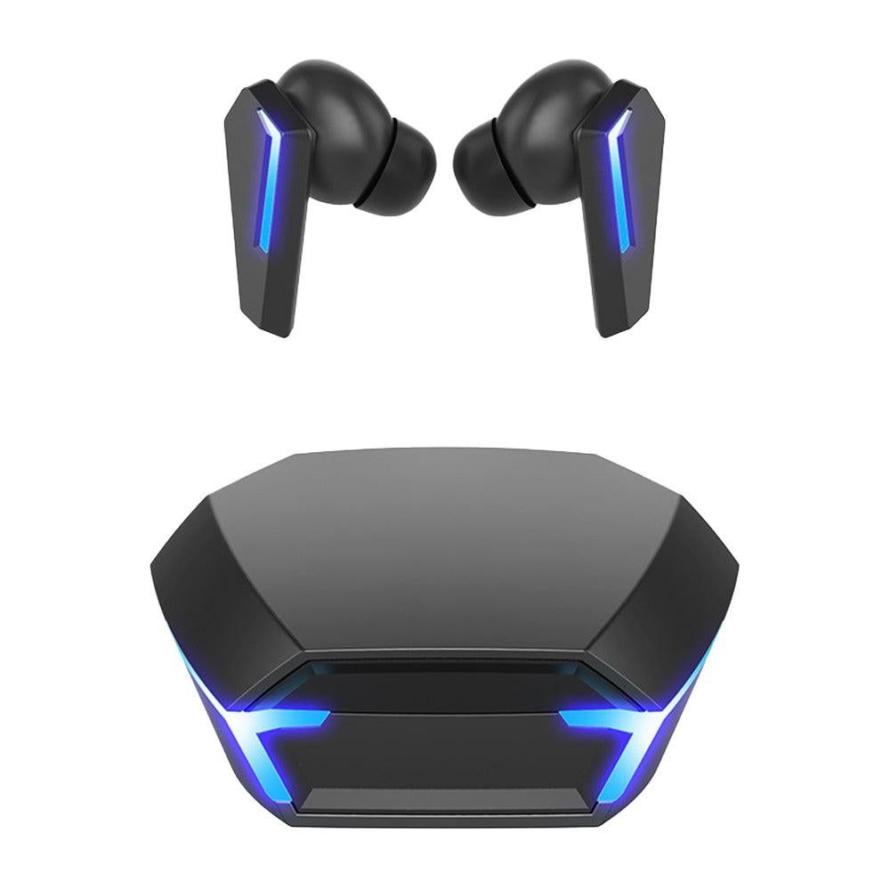 Wireless Bluetooth Gaming Earphones In-Ear Headsets with Breathing Light Black