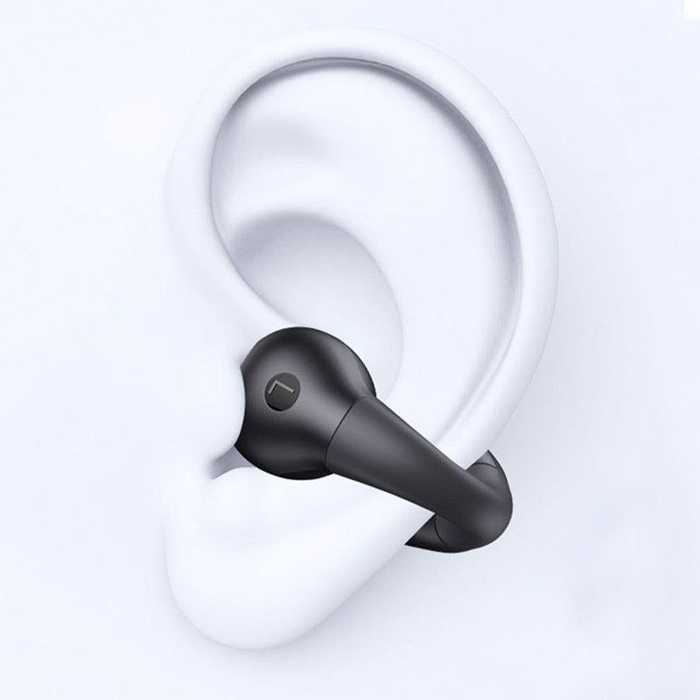 Bone Conduction Wireless Bluetooth Earphones Ear Clip Style Sport Headphones Black