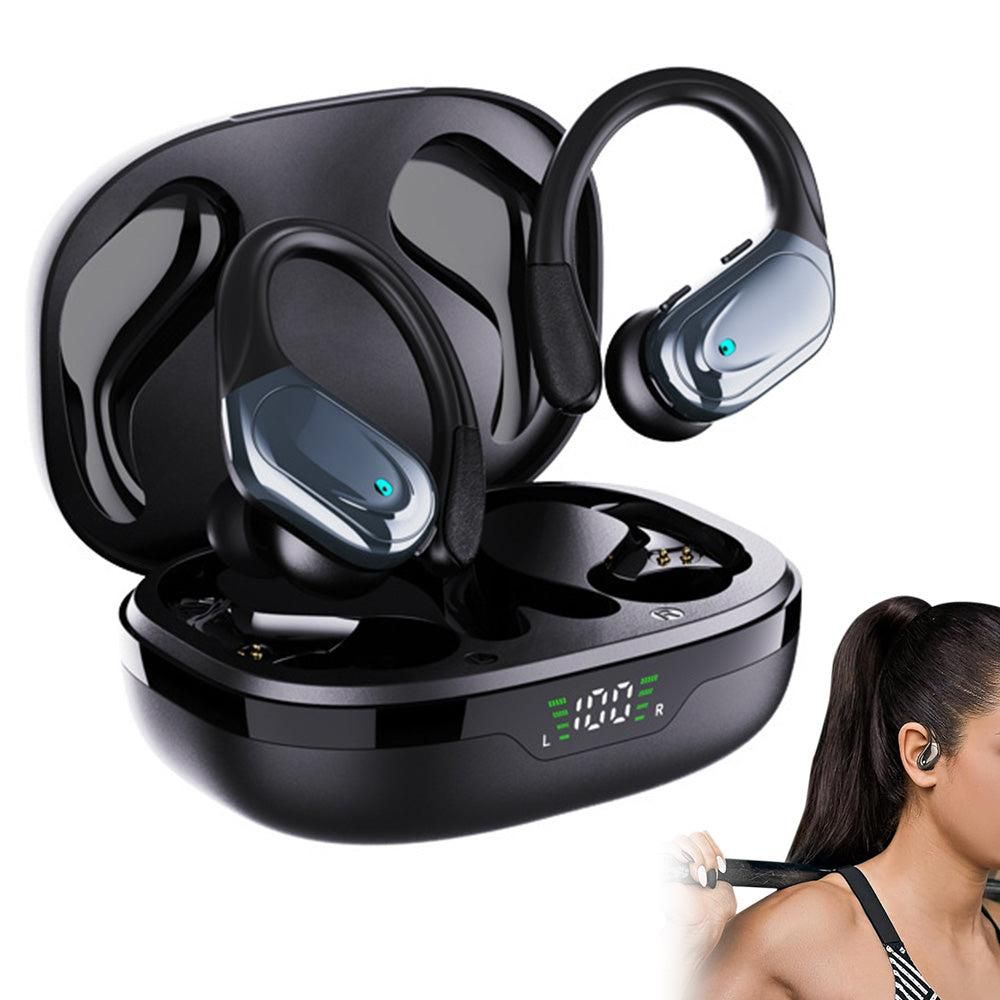 Wireless Earbuds Sports Bluetooth Headphones IPX5 Waterproof Earphones for Workout Running Black
