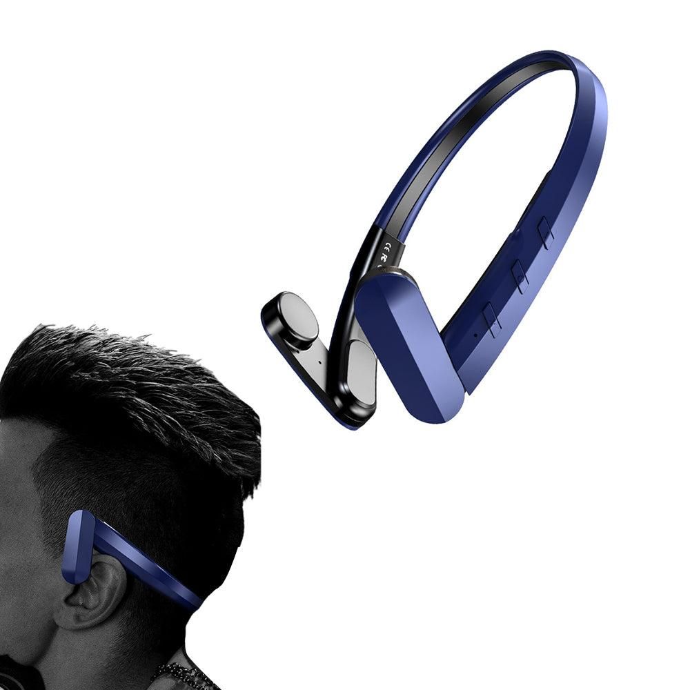 Wireless Bluetooth Open-Ear Headphone Air Conduction Earphones for Cycling Workouts Running Black
