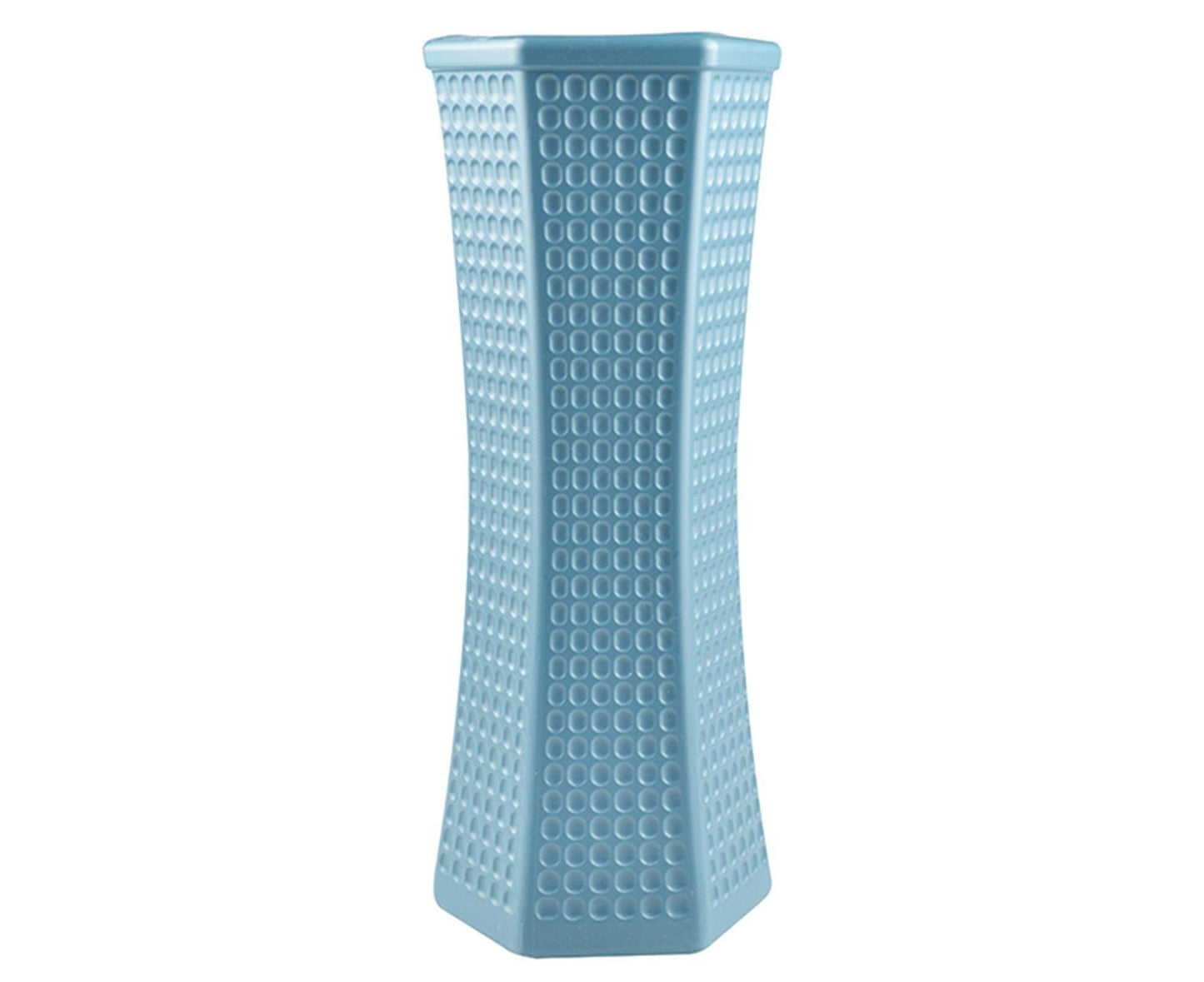 Geometric Decorative Vase-Blue