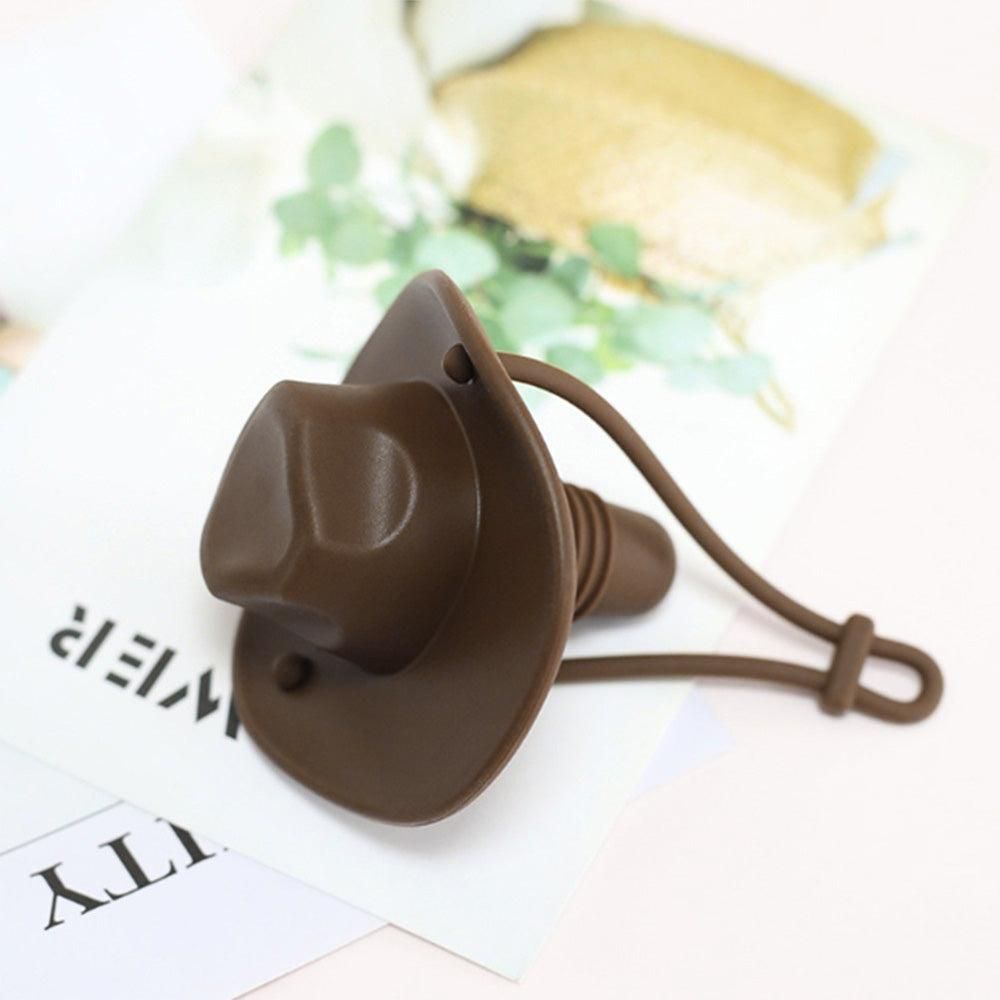 Western Cowboy Hat Silicone Wine Bottle Stopper Champagne Sealer Coffee