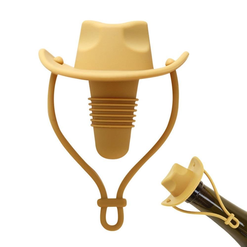 Western Cowboy Hat Silicone Wine Bottle Stopper Champagne Sealer Coffee