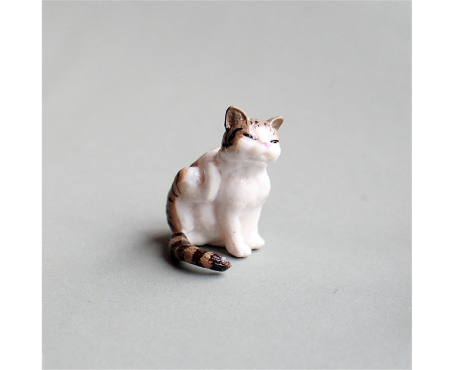 10Pcs Cat Figurine Personalized No Odor Plastic Car Center Console Cat Statue for Desktop-Multicolor