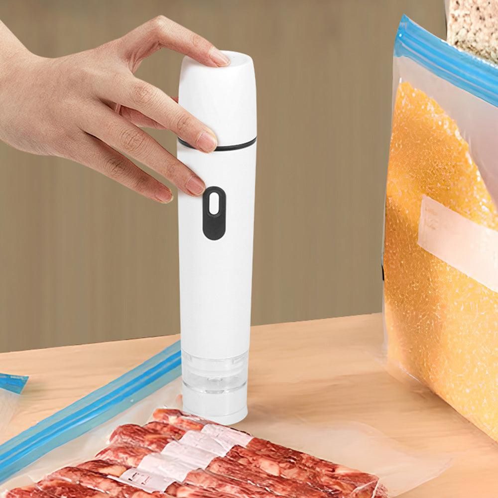 Compact Vacuum Sealer with 15 Reusable Bags