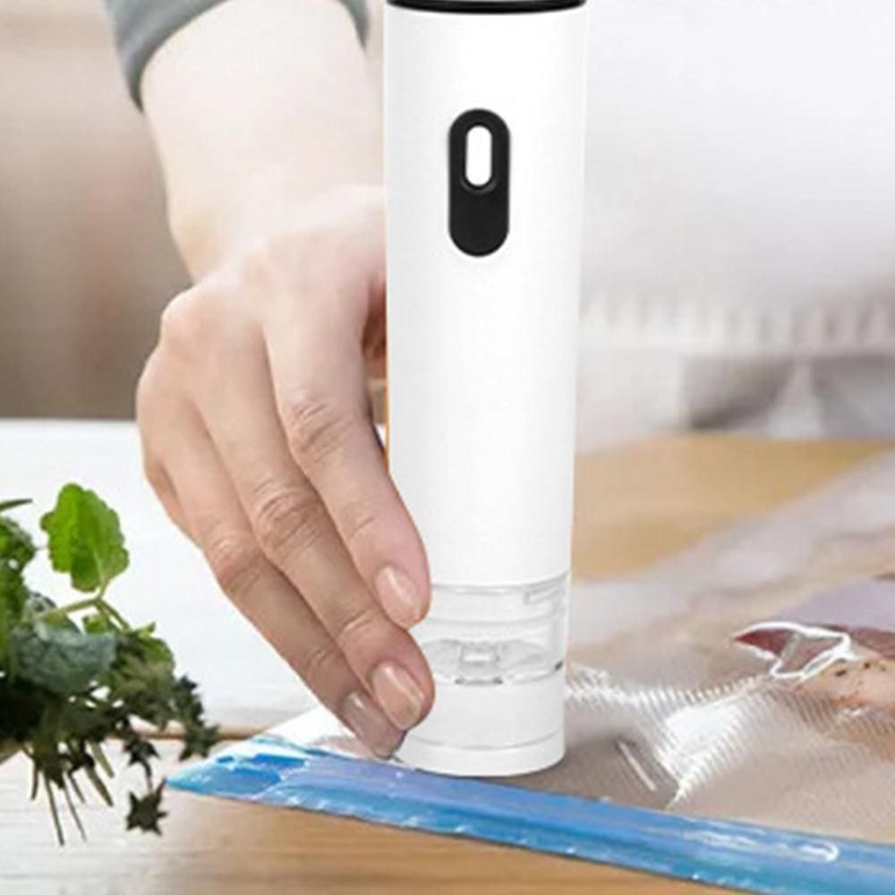 Compact Vacuum Sealer with 15 Reusable Bags