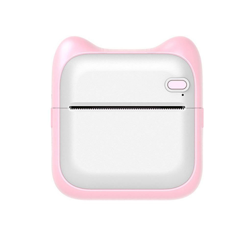 Pocket Bluetooth Thermal Printer Wireless Mobile Inkless Printer for Home Office Pink