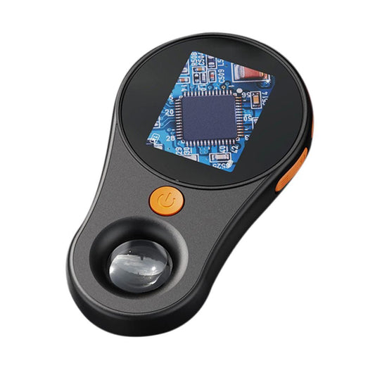 Handheld Macro Digital Microscope Fixed Focus Portable 500X Magnifying Glass Compatible with Windows/Mac OS Black