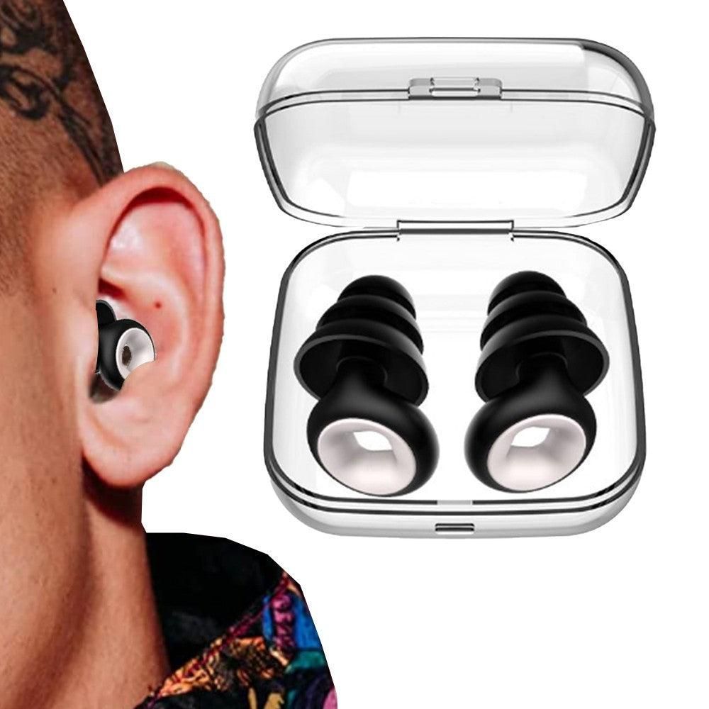Reusable Hoop Noise Reduction Earplugs Red