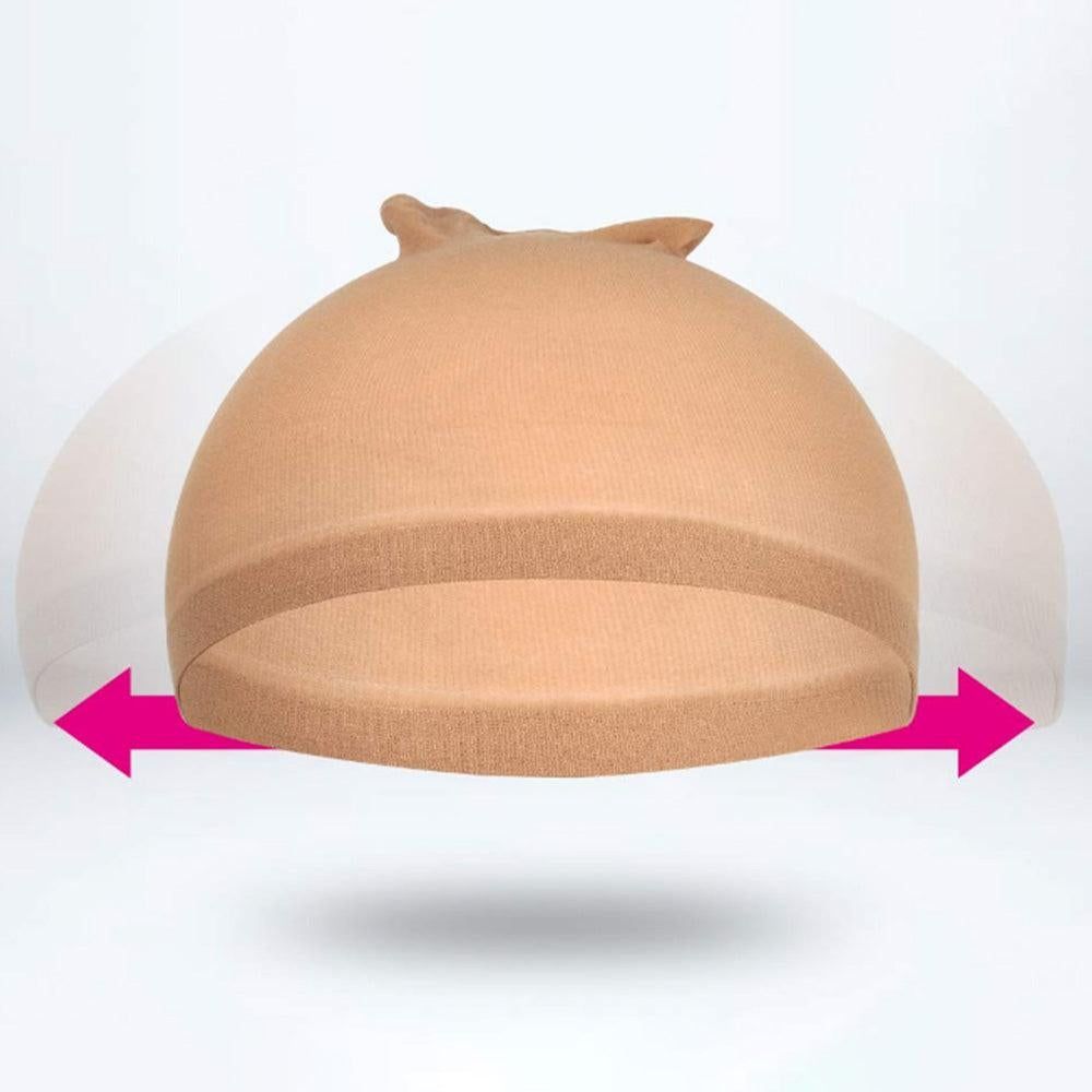 8Pcs Stocking Wig Caps Stretchy Nylon Hair Net for Women Nude