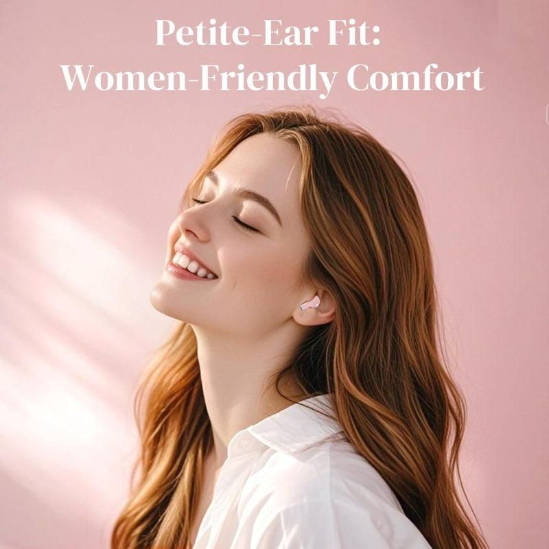 K520 deformable cute heart-shaped bluetooth headset tws compact stereo - pink