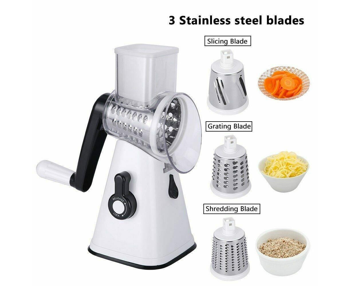 3-in-1 Vegetable Slicer Shredder Grater for Potato Onion Cucumber Carrot Chopper