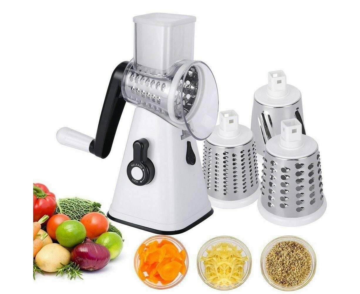 3-in-1 Vegetable Slicer Shredder Grater for Potato Onion Cucumber Carrot Chopper
