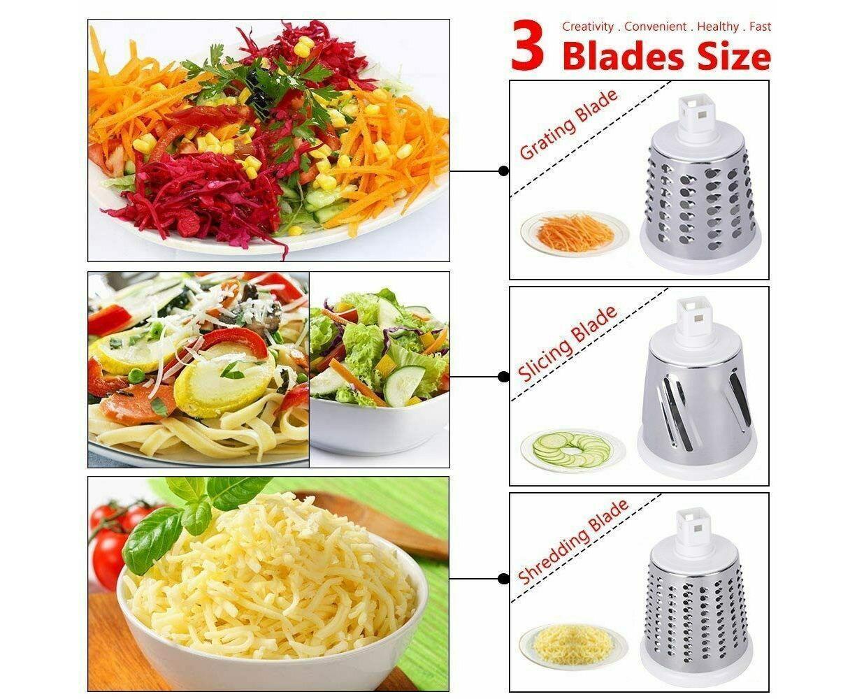 3-in-1 Vegetable Slicer Shredder Grater for Potato Onion Cucumber Carrot Chopper