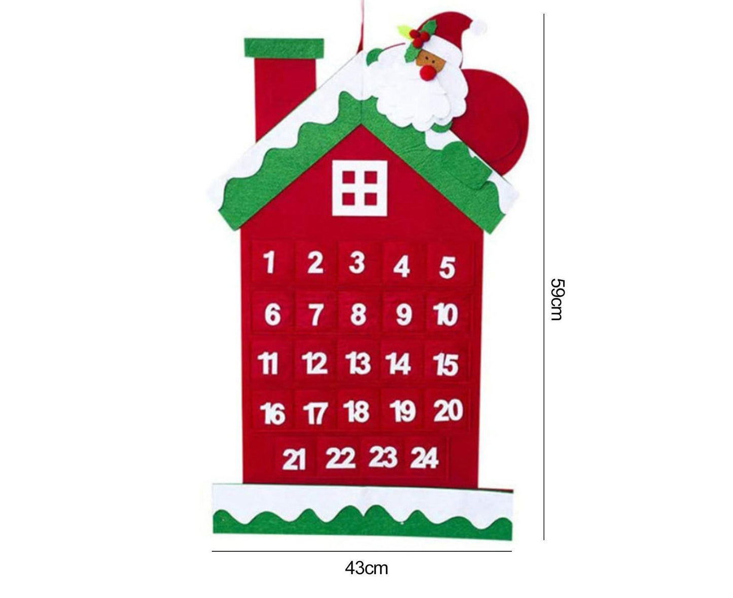 Xmas Tree Wall Calendar Fine Workmanship-B