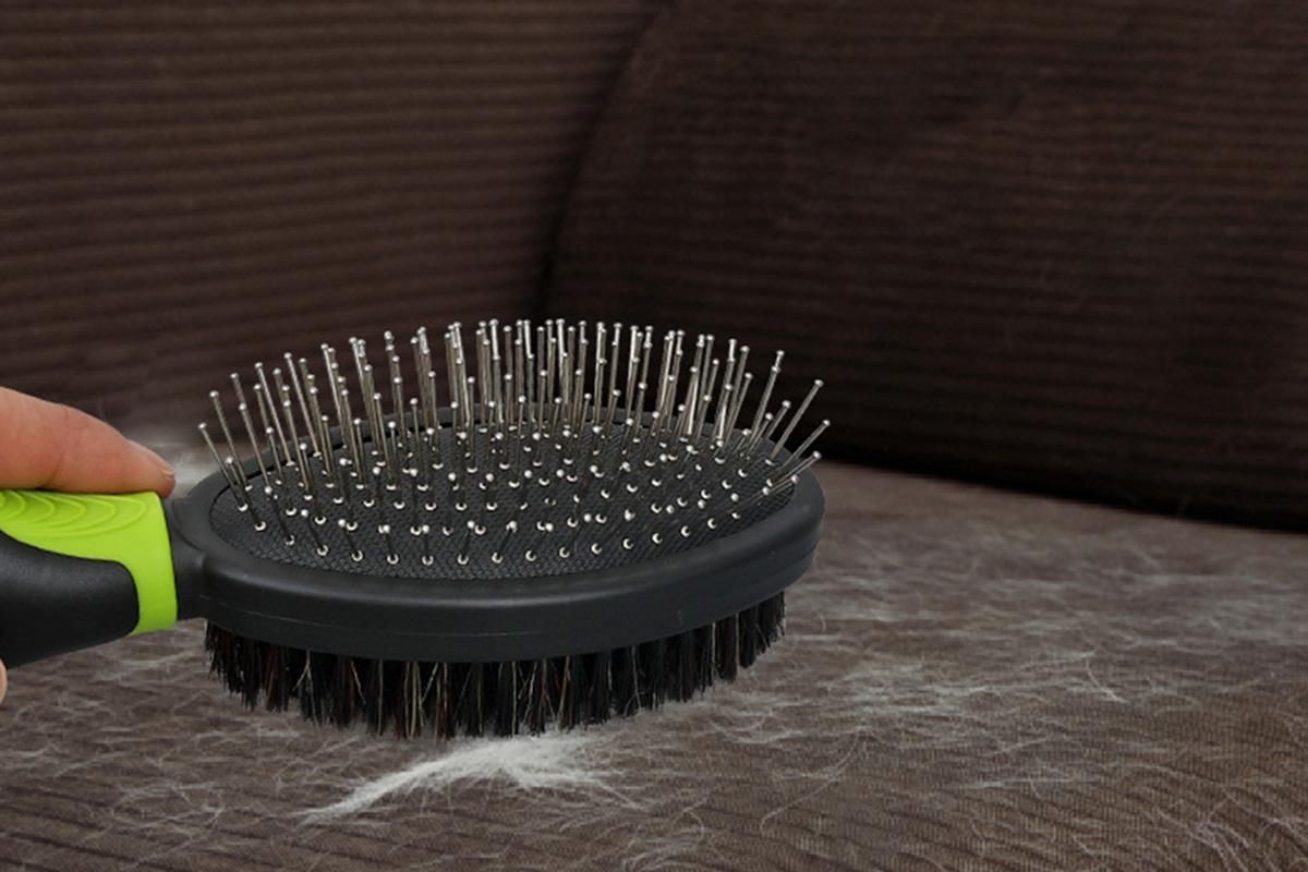 2 Pack Pet Grooming Brush Set Deshedding Double Sided Comb Massage Brush-Green