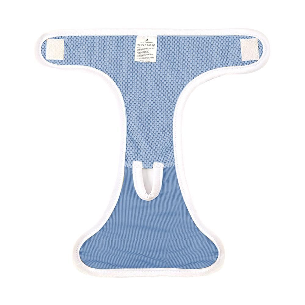2pcs Dog Diapers Reusable Washable Nappy Wraps Panties for Pets Period Underpants-Blue L