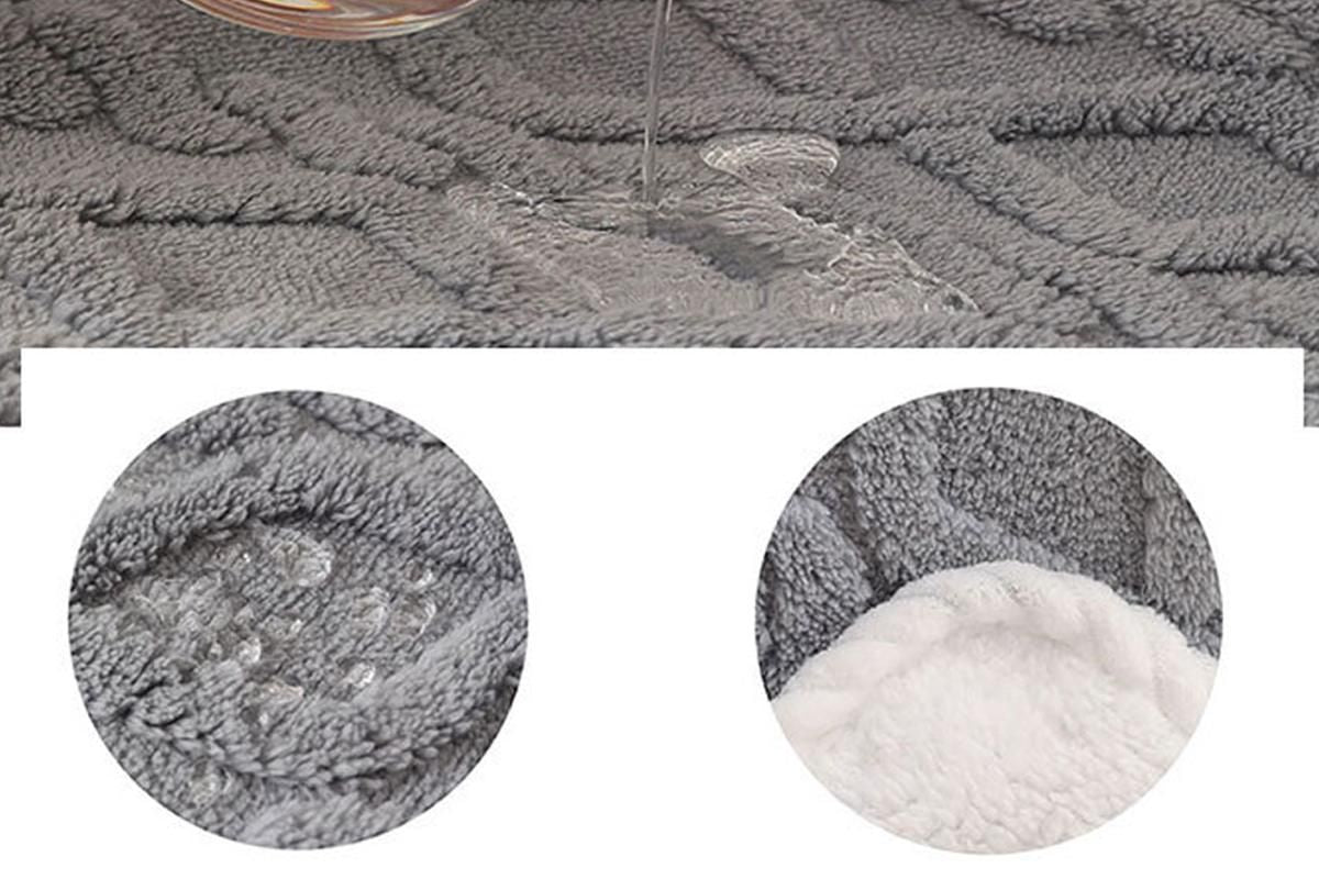 2pcs Pet Blanket for Couch Protection Water Resistance Cats Dogs Blanket for Furniture Protector-Grey M