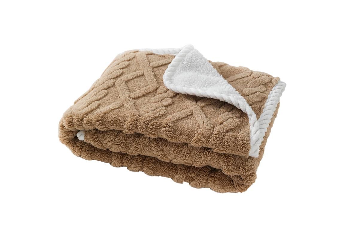 2pcs Pet Blanket for Couch Protection Water Resistance Cats Dogs Blanket for Furniture Protector-Khaki S