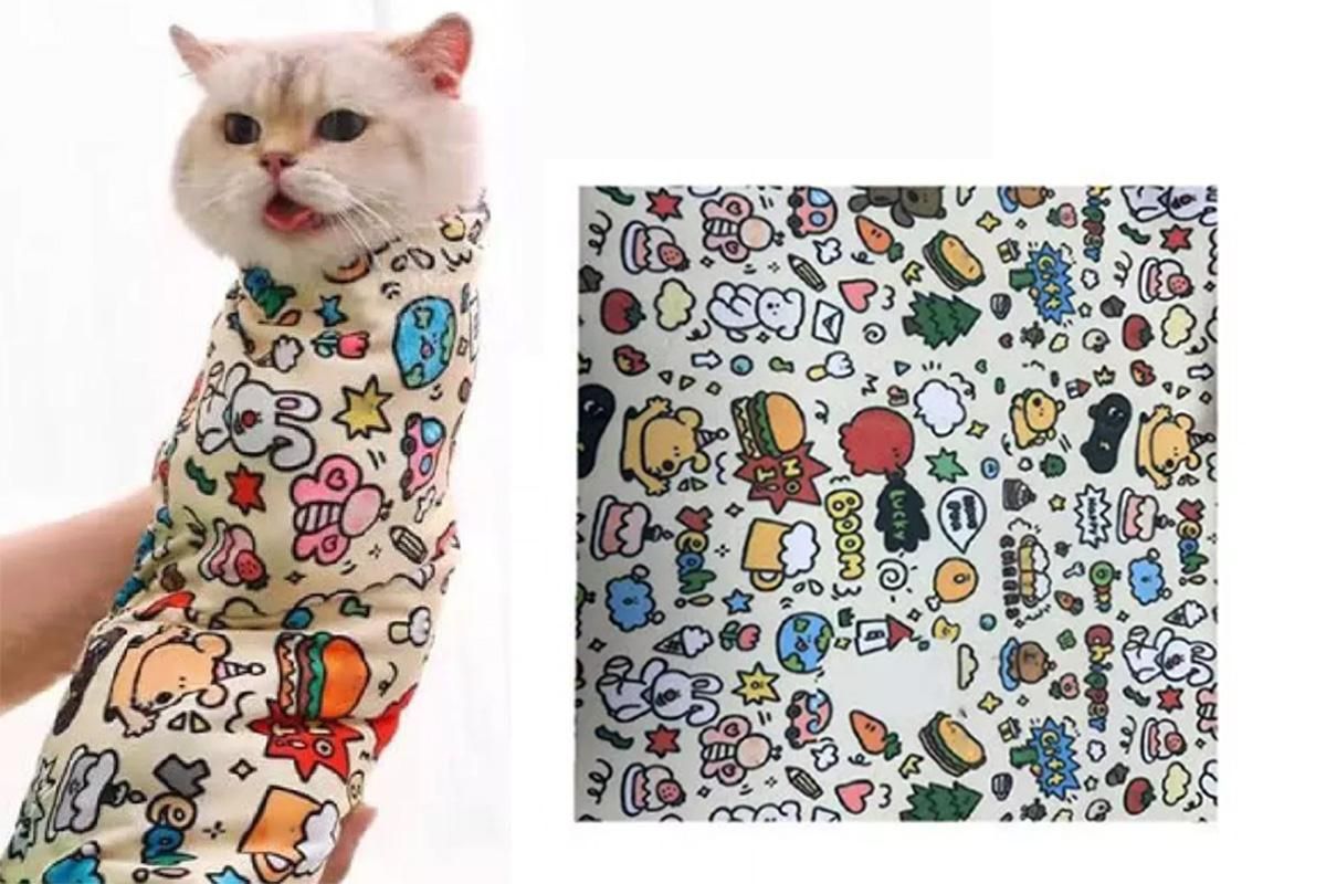 Cat Grooming Wrap For Nail Clipping Scratch Escape Calming Multifunctional Pet Tool XL