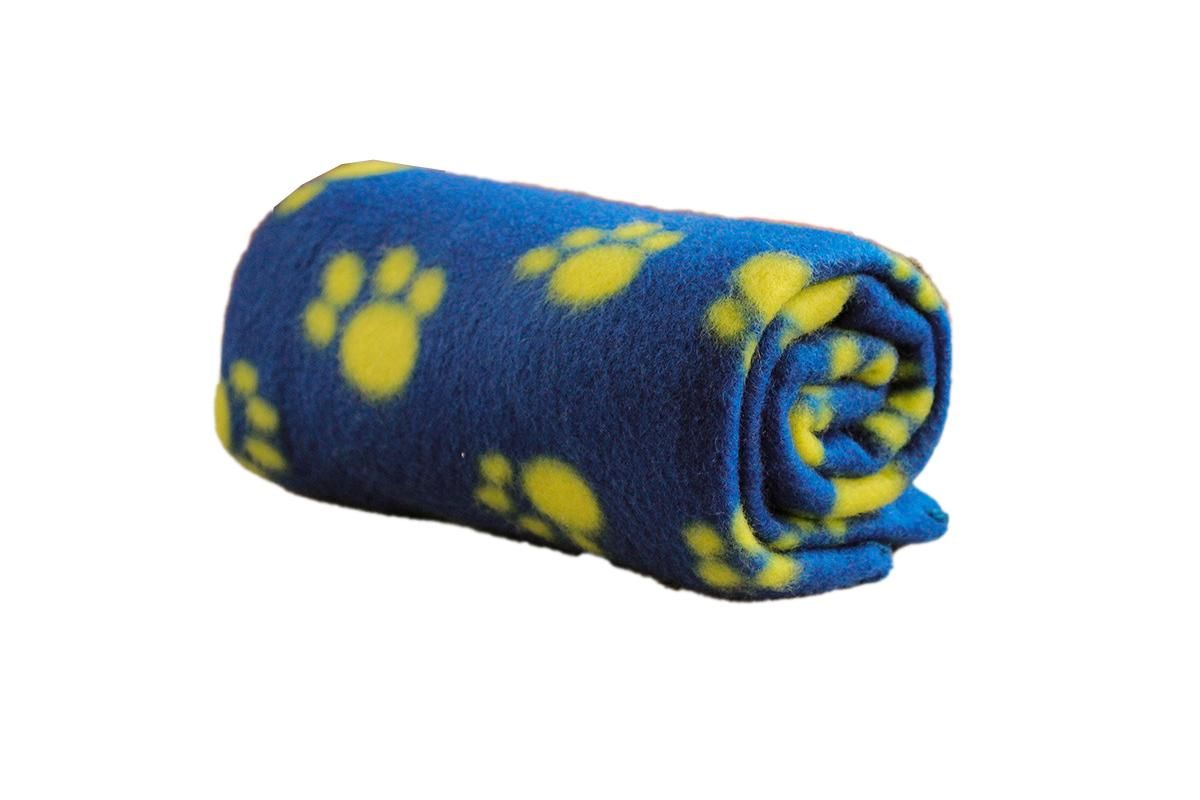 Cosy soft Pet Dog Cat Puppy Fleece Blankets Puppy Bed Travel Basket Car Bedding-Blue