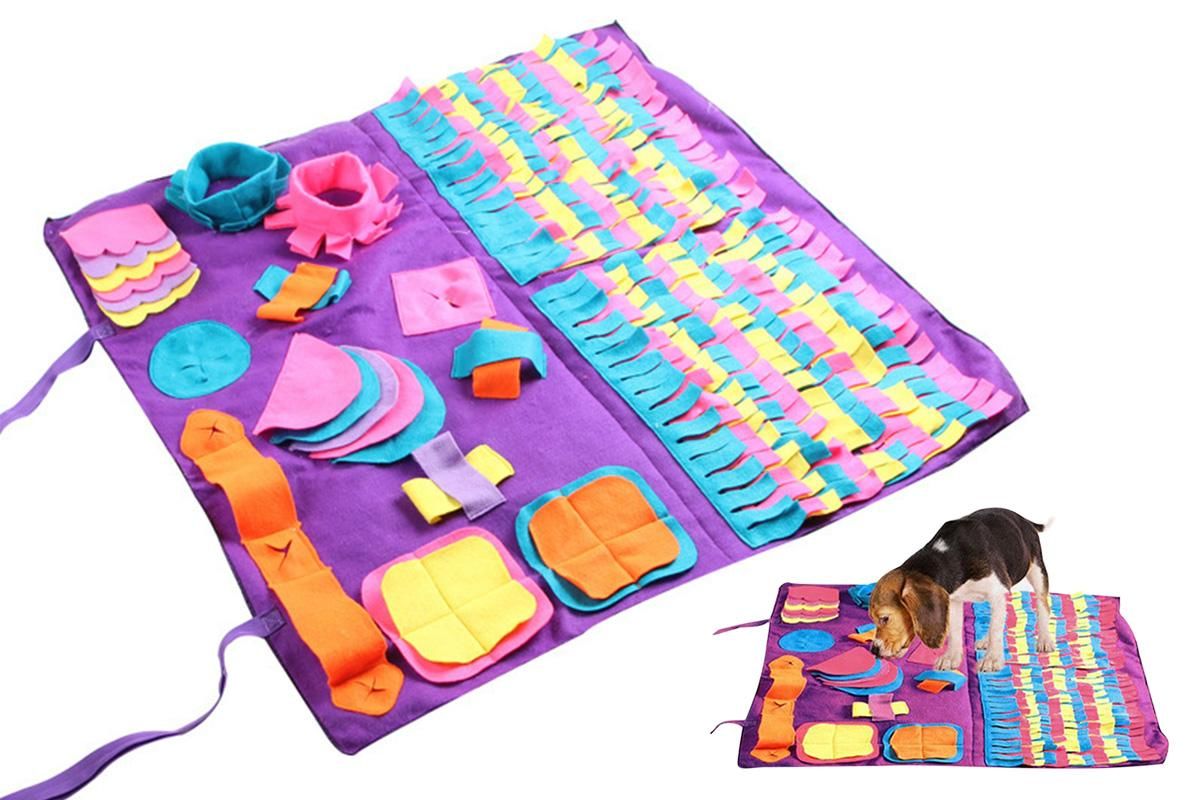 Dog Pet Nose Training Sniffing Pad Toys Blanket Game Feeding Cushion Snuffle Mat