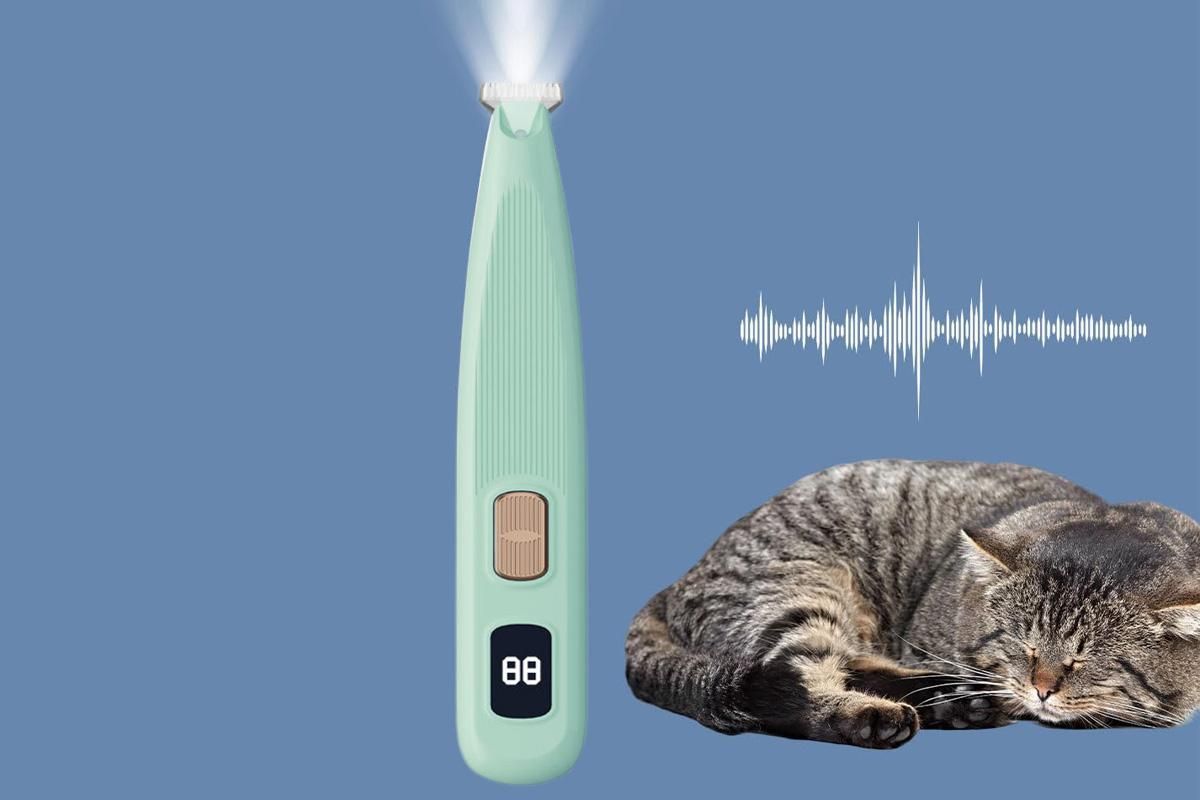 Electric Dog Paw Trimmer Digital Display Dual Speed Pet Groomer-Green