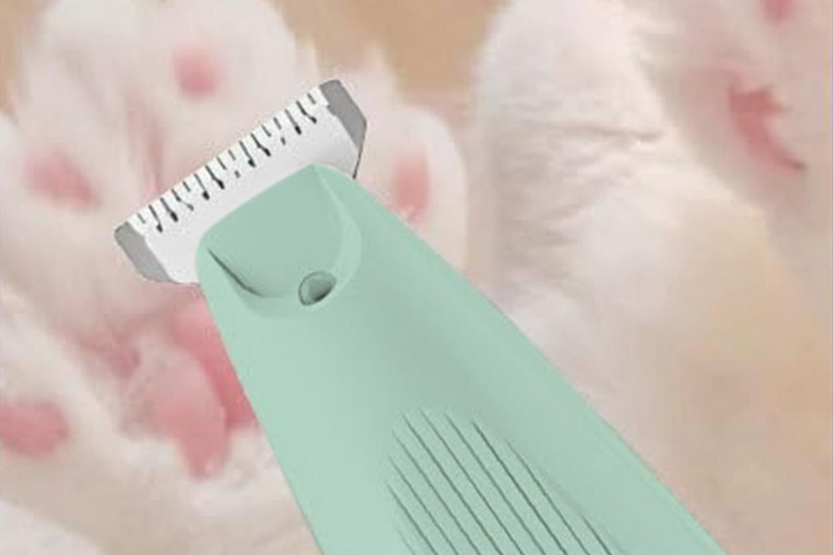 Electric Dog Paw Trimmer Digital Display Dual Speed Pet Groomer-Green