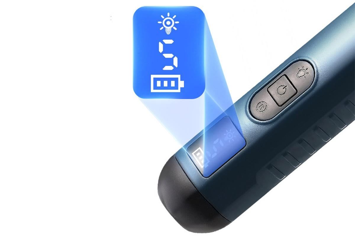 Electric Pet Nail Grinder for Dogs Cats with 5 Speeds LED Light Super Quiet-Blue