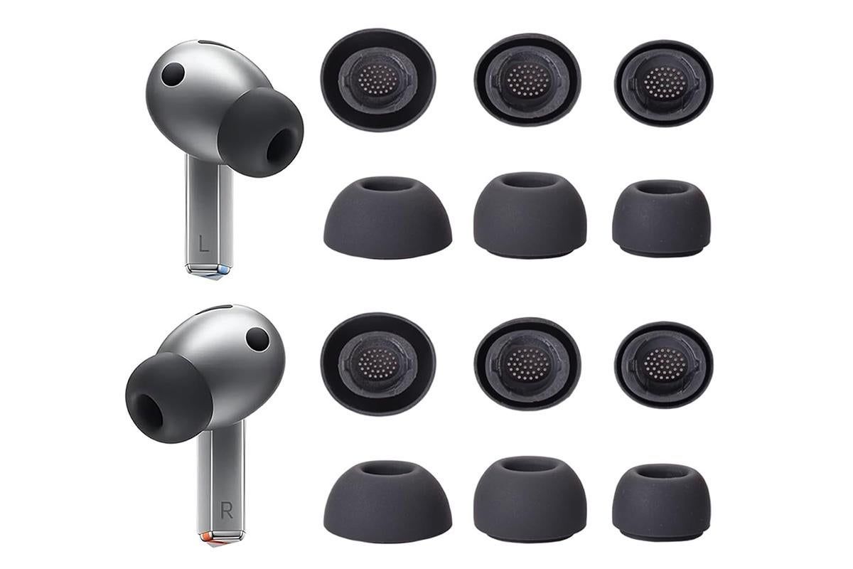 12Pcs Silicone Ear Tips for Samsung Galaxy Buds3 Pro Earbud Covers-White