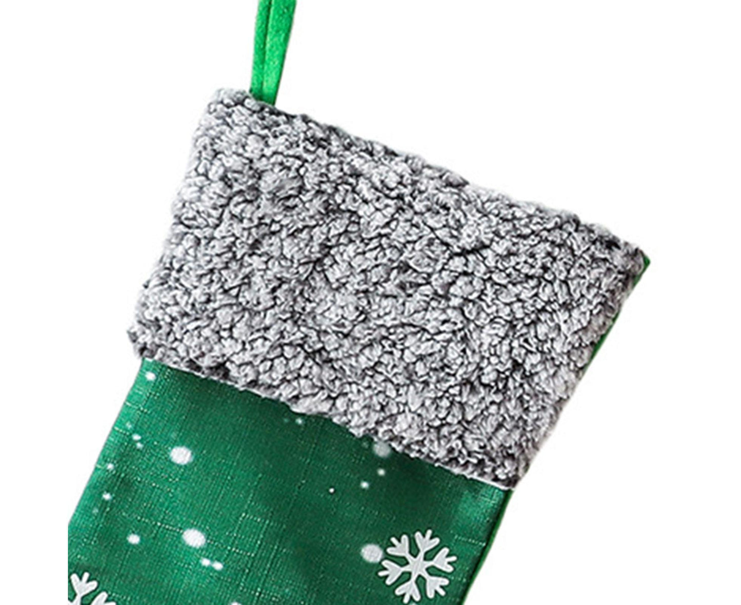 Non Woven Xmas Stocking No Face Dwarf-Green
