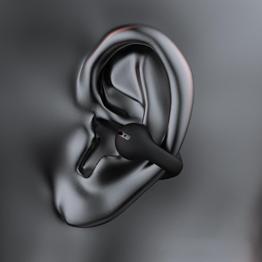 Bluetooth Ear Clip Wireless Headset Clip On Open Ear Earbuds for Sports-Black