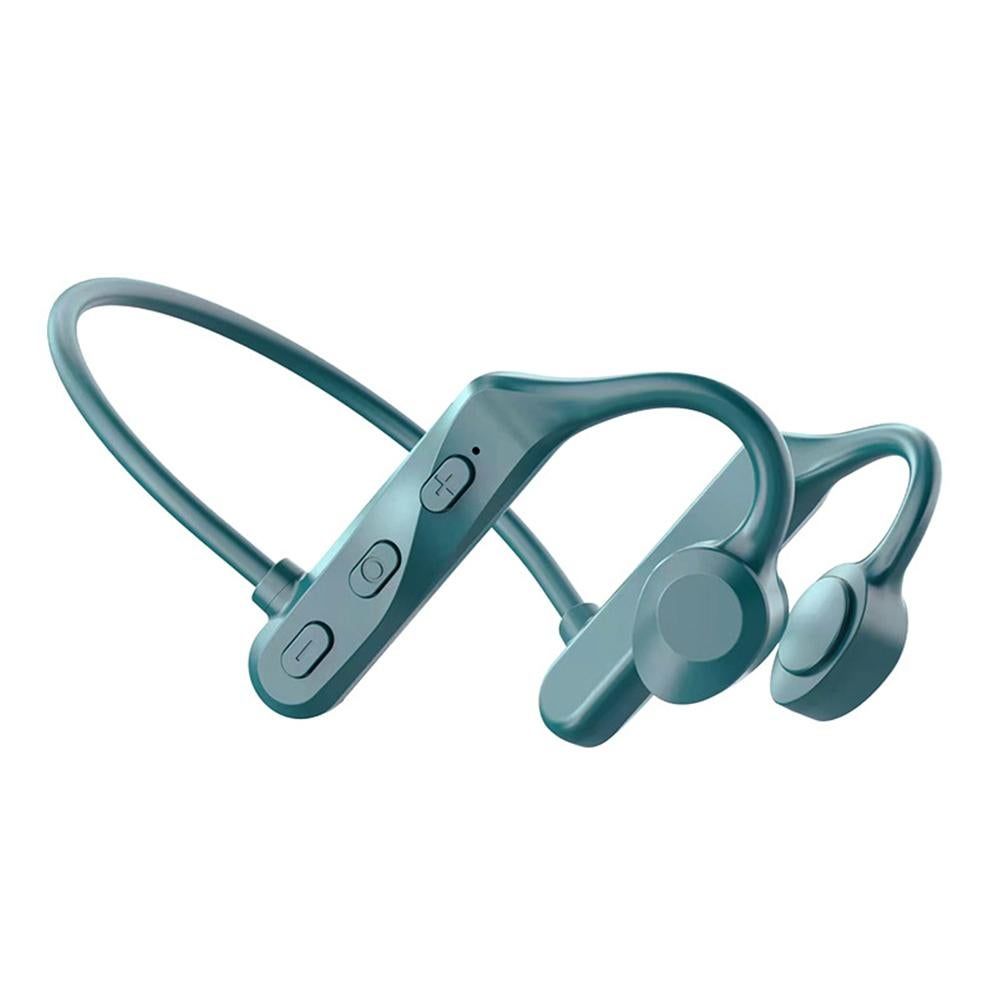 Bone Conduction Headphones Bone Conduction Headphones Wireless Bluetooth 5.0 Sweatproof Sport Earphone -Green