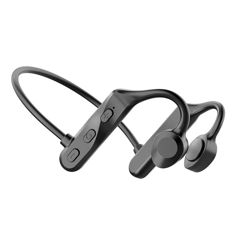 Bone Conduction Headphones Bone Conduction Headphones Wireless Bluetooth 5.0 Sweatproof Sport Earphone -Black