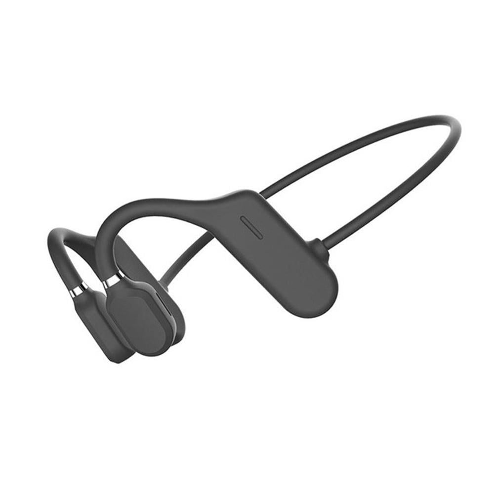Bone Conduction Headphones Air Conduction Headphones Wireless Bluetooth 5.2 Sweatproof Sport Earphone -Black