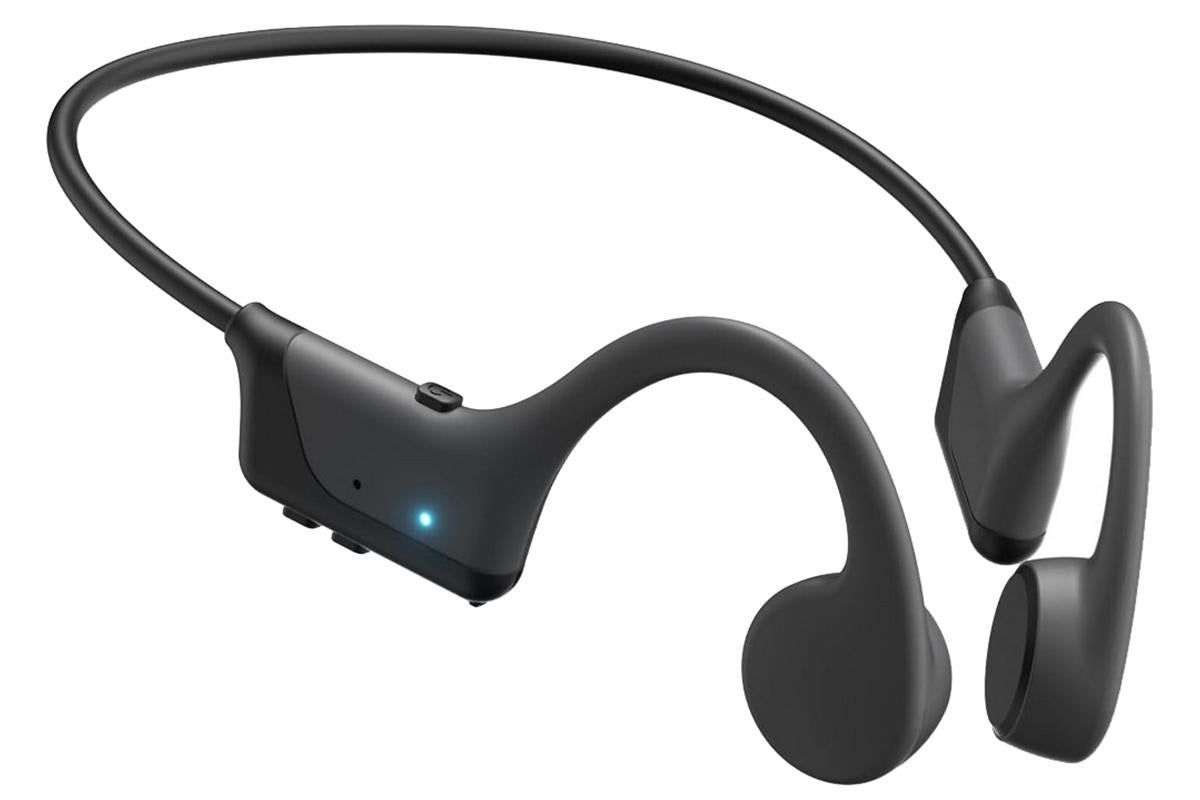 Bone Conduction Headphones Air Conduction Headphones Wireless Bluetooth 5.2 Sweatproof Sport Earphone -Black
