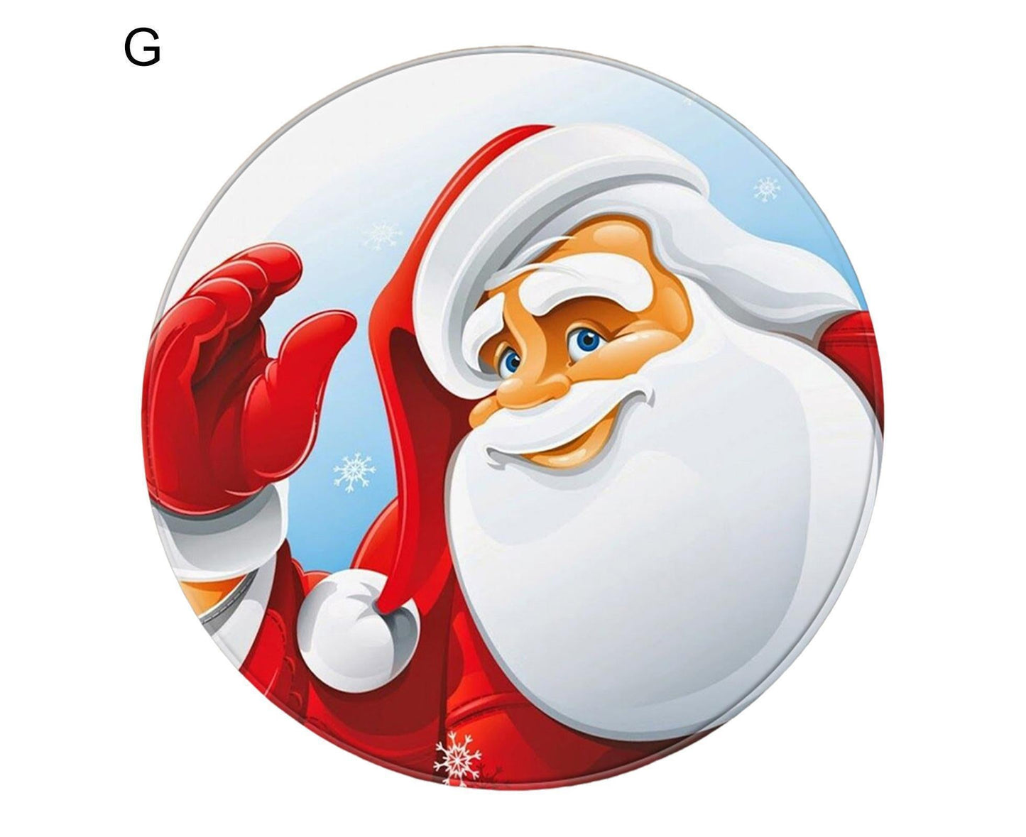 Xmas Doormat Non-slip Santa Carpet-G 80cm