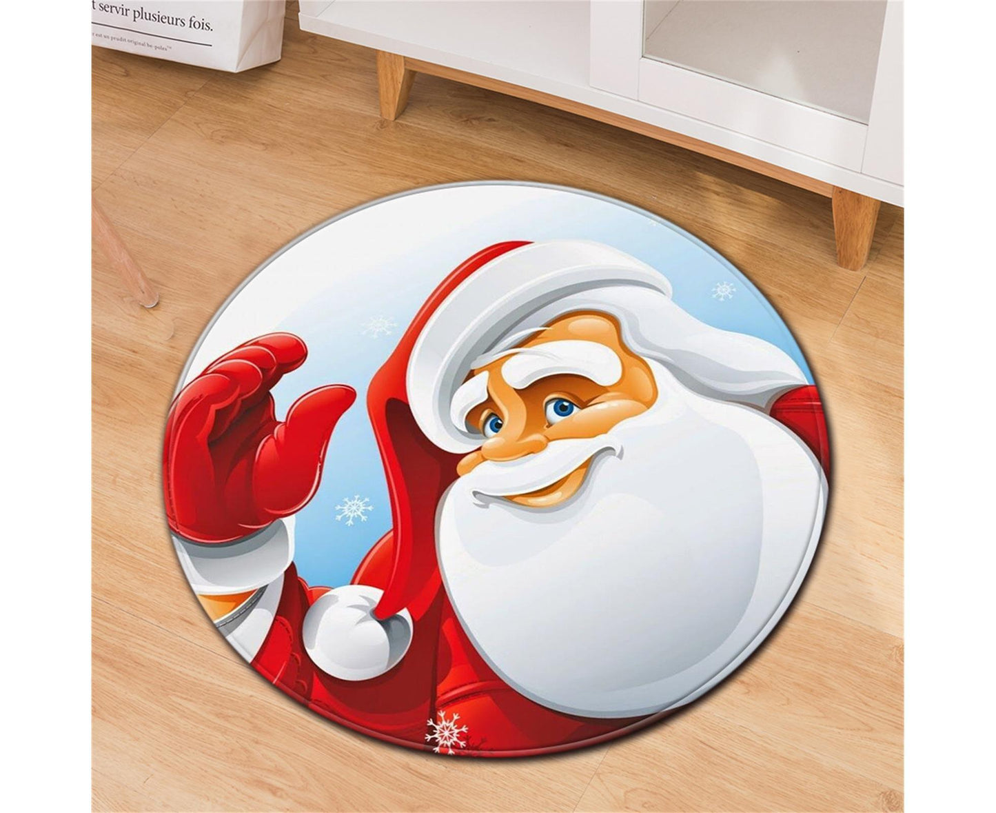 Xmas Doormat Non-slip Santa Carpet-G 80cm